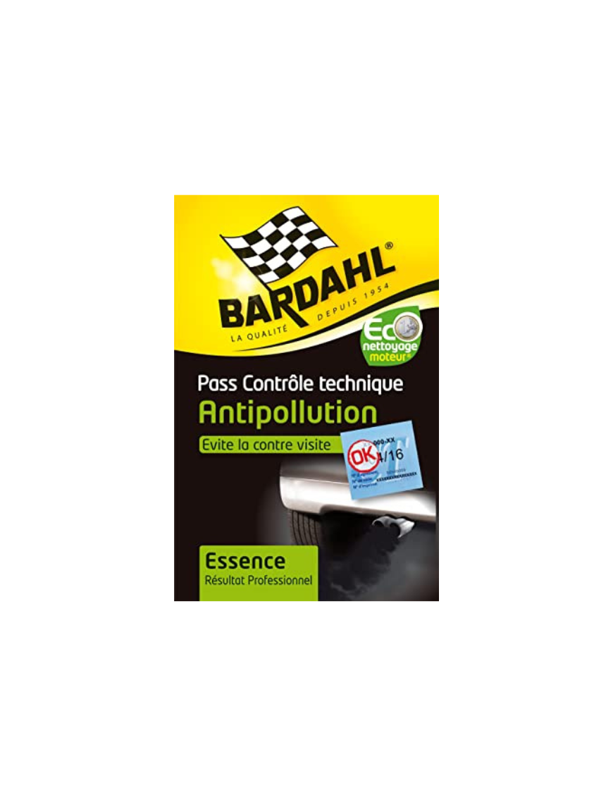contrôle anti pollution Essence - BARDAHL 9044