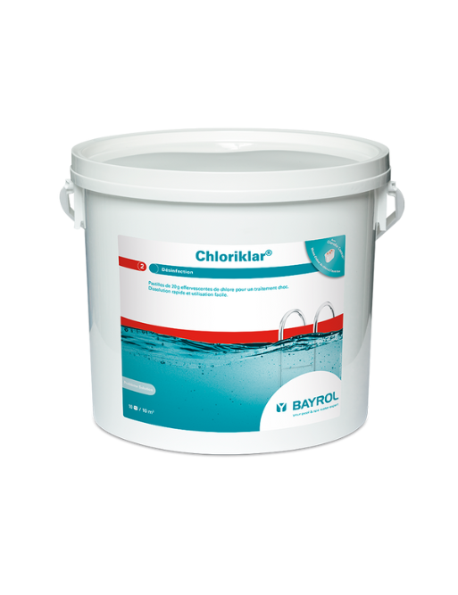 Chloriklar Bayrol 5 kg - Clarifiant pour une eau de piscine cristalline et limpide