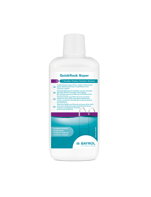 QuickFlock Super 1L Bayrol - floculant ultra -performant pour clarifier l'eau de votre piscine