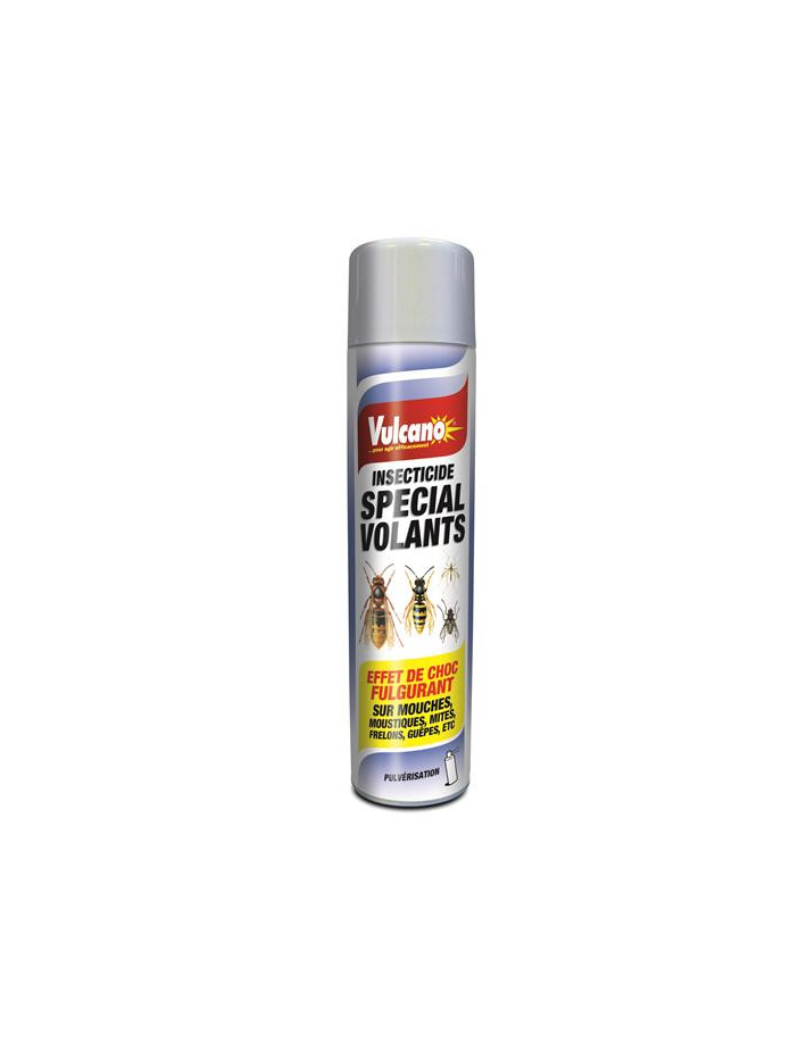 Insecticide Spécial Volants Vulcano 600 ml : Éradication Mouches, Guêpes...