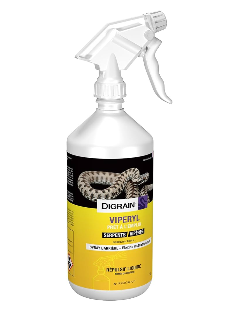 Bouteille Spray Répulsif serpents vipères de 1L par Digrain