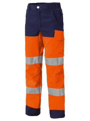 Pantalon haute visibilité orange et marine Molinel ref 2476