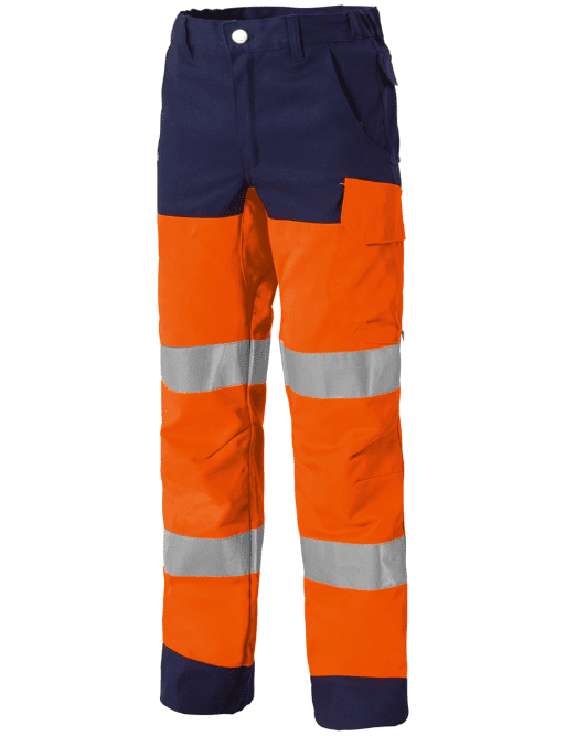 Pantalon haute visibilité orange et marine Molinel ref 2476