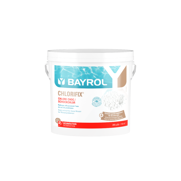 Chlorifix BAYROL 5 KG – Chlore Choc Micro-Billes Piscine Stabilisé Chlorifix BAYROL 5 KG – Chlore Choc Micro-Billes Piscine Stabilisé